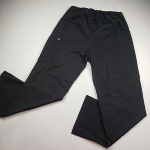 WonderWink WonderWork  Maternity Black Scrub Pants Size Large